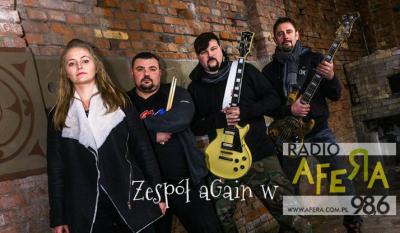 Zespół aGain LIVE w Radio AFERA Poznań