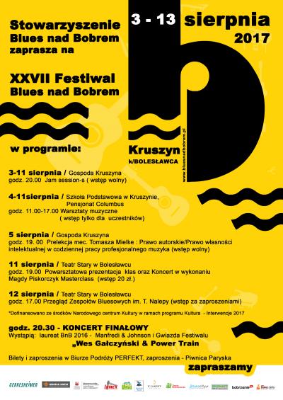 XXVII edycja Festiwalu Blues nad Bobrem