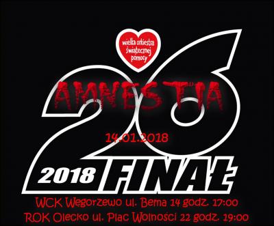 Amnestia na 26 Finale WOŚP