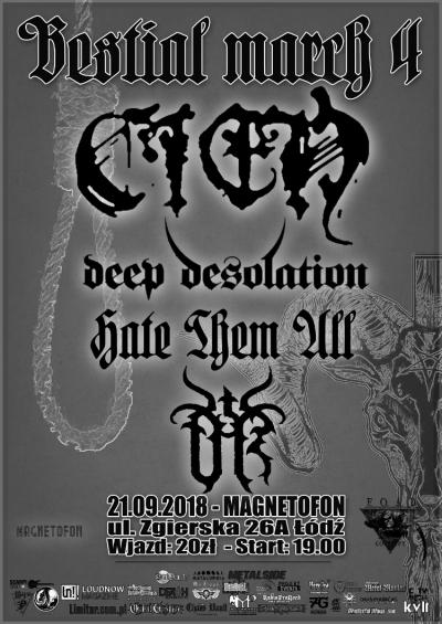 Bestial March IV - Cień, Deep Desolation, Hate Them All, UR