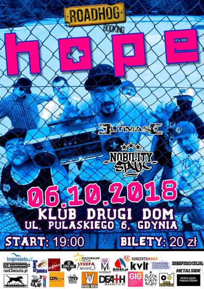 Koncert: HOPE / Nobility Stalk / Eltimase II 