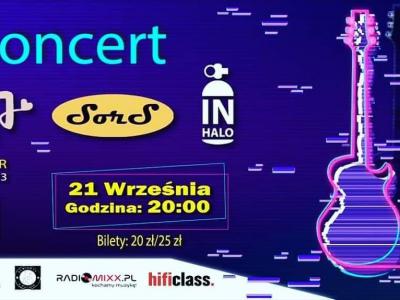 KONCERT 21.09.2019 Hey J / SorS / InHalo w Bazar Klub