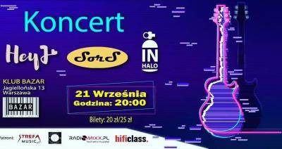 Hey J / SorS / InHalo w Bazar Klub