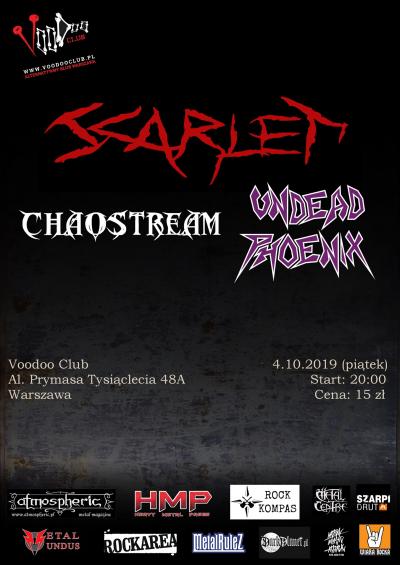 Scarlet x Chaostream x Undead Phoenix - VooDoo, Warszawa 4.10
