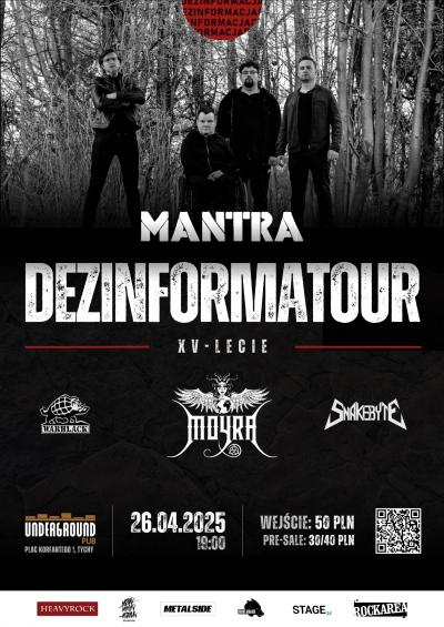 MANTRA - 15lecie + Goście (MOYRA, SNAKEBYTE, WARHLACK)